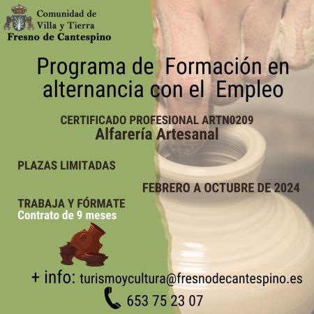 Imagen Nuevo Certificado Profesional Alfarería Tradicional