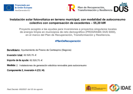 Imagen Instalación de generación eléctrica renovable para autoconsumo en